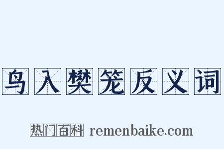 鸟入樊笼反义词是什么意思的图片